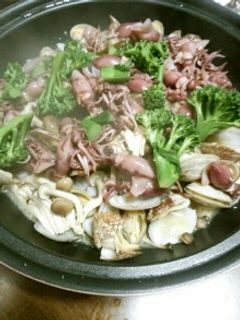 あさりとほたるいかでアヒ—ジョ風-レシピのメイン写真