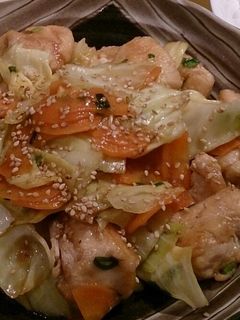 むね肉とキャベツたっぷりオイスター炒め-レシピのメイン写真