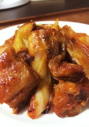 鳥肉とネギのソテー…だと思います。-レシピのメイン写真