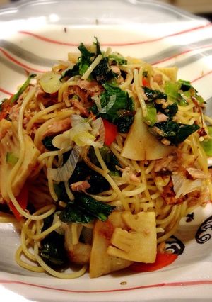 タケノコ和風パスタ-レシピのメイン写真