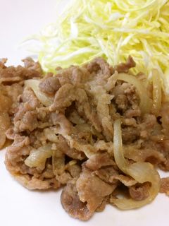 豚こまと玉ねぎの味噌生姜焼き-レシピのメイン写真
