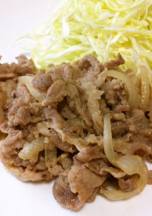 豚こまと玉ねぎの味噌生姜焼き-レシピのメイン写真