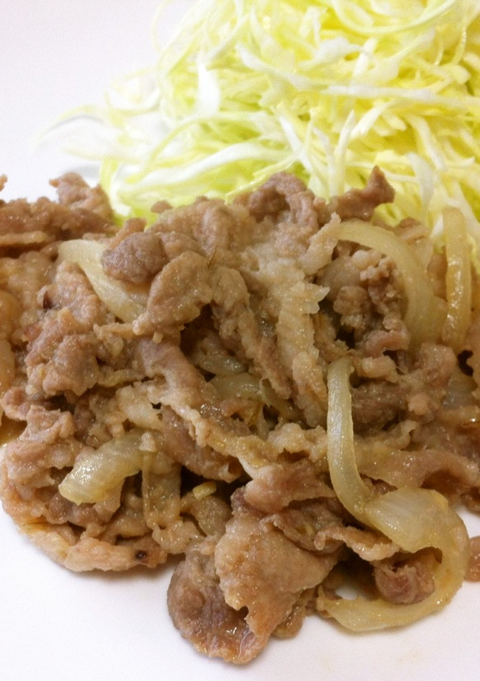 豚こまと玉ねぎの味噌生姜焼き-レシピのメイン写真