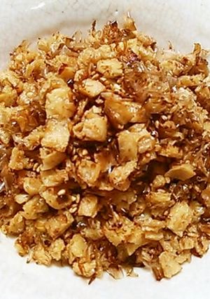 ごはん食べ過ぎ注意!! 油揚げのふりかけ-レシピのメイン写真