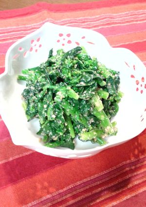 旬の味‼越冬野沢菜の胡麻和え♪-レシピのメイン写真