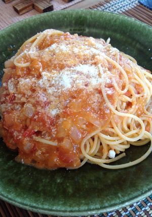 我が家のトマトクリームパスタ♪-レシピのメイン写真
