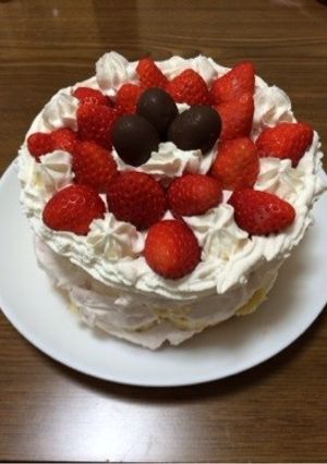 とにかく手抜きバースデーケーキ♪-レシピのメイン写真