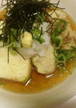 揚げ出し豆腐・肉天添え-レシピのメイン写真