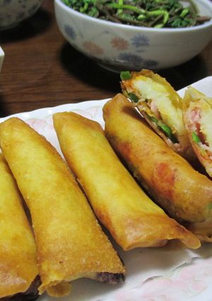 ピザ風ポテト春巻き-レシピのメイン写真