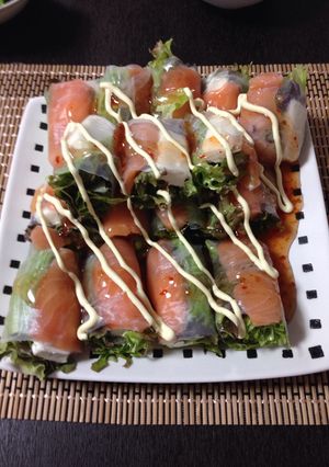 クリームチーズで濃厚！生春巻き-レシピのメイン写真