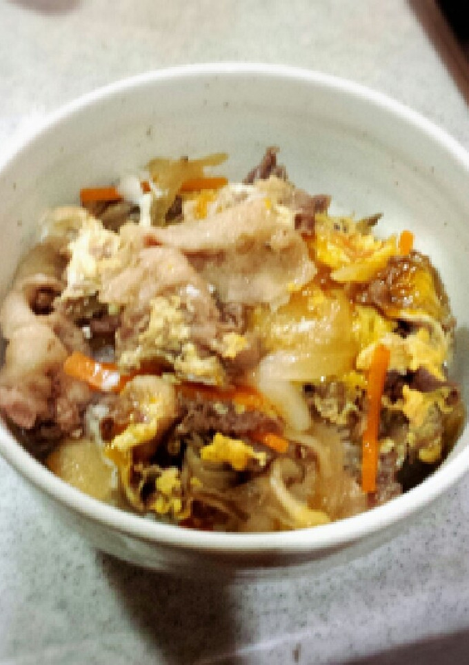 簡単 残り物で卵とじ丼-レシピのメイン写真