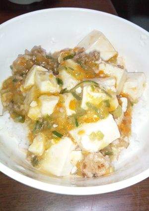 ボリュームアップ！手作り風麻婆豆腐-レシピのメイン写真