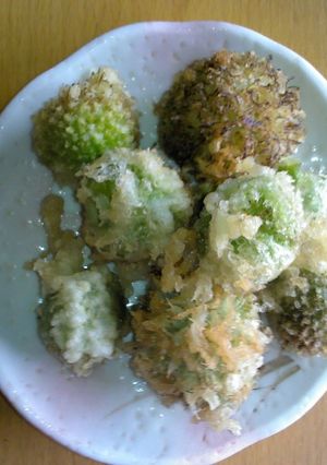 ねぎ坊主の天麩羅-レシピのメイン写真