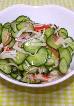 簡単☆きゅうりとカニかまのゴマ香味副菜-レシピのメイン写真