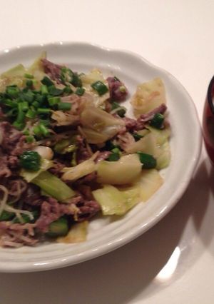 牛肉と野菜の塩麹炒め-レシピのメイン写真