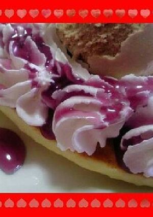 ホットケーキブルーベリー蜂蜜-レシピのメイン写真