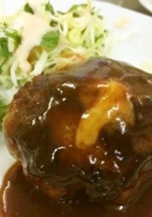 ★秘伝！荒切りチーズインハンバーグ★-レシピのメイン写真