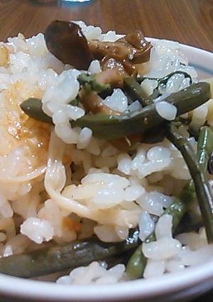 お焦げが楽しみな 山菜ごはん-レシピのメイン写真