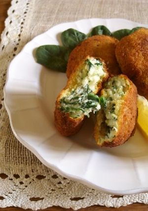 ほうれん草とリコッタのポテトコロッケ-レシピのメイン写真
