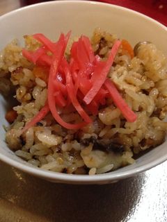 鶏ひき肉ときのこの炊き込みご飯♬-レシピのメイン写真