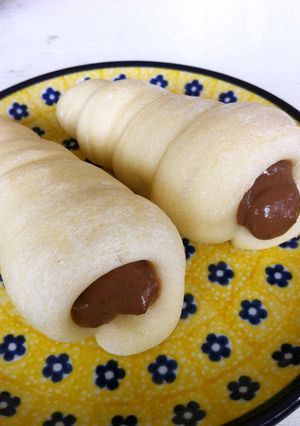 ノンオイルチョコクリームのチョココロネ-レシピのメイン写真