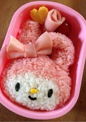 マイメロおにぎり♫-レシピのメイン写真
