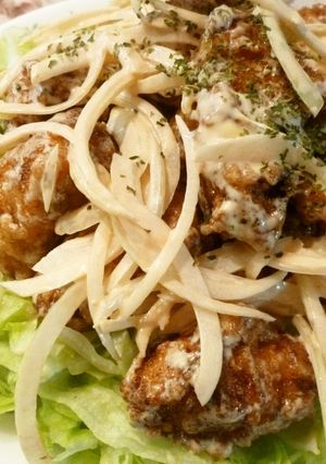 我が家の鶏マヨ(新玉和え)-レシピのメイン写真