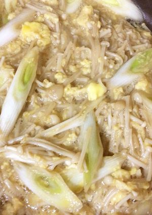 えのきとねぎのトロトロ卵とじ ノンオイル-レシピのメイン写真