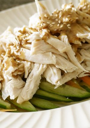 レンジで簡単♪鶏胸肉のバンバンジー-レシピのメイン写真
