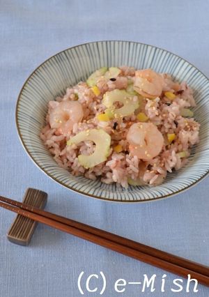 海老とセロリの塩レモン寿司-レシピのメイン写真