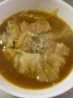 ベーコンとキャベツのカレースープ-レシピのメイン写真