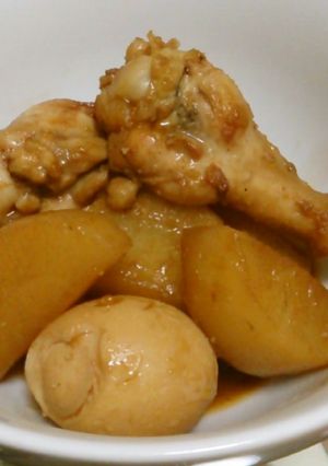 彼氏喜ぶご飯2大根と手羽元のフライパン煮-レシピのメイン写真