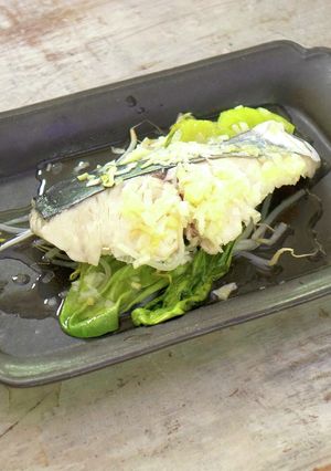 サワラのレンジ蒸し＃３-レシピのメイン写真