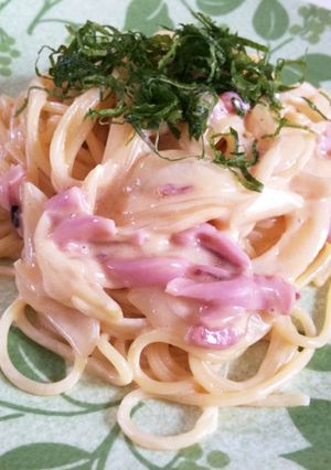 塩辛のクリームパスタ-レシピのメイン写真
