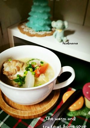 鶏肉ほろほろ～な　参鶏湯風簡単スープ-レシピのメイン写真