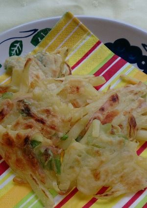 じゃがいもとねぎの薄焼き-レシピのメイン写真