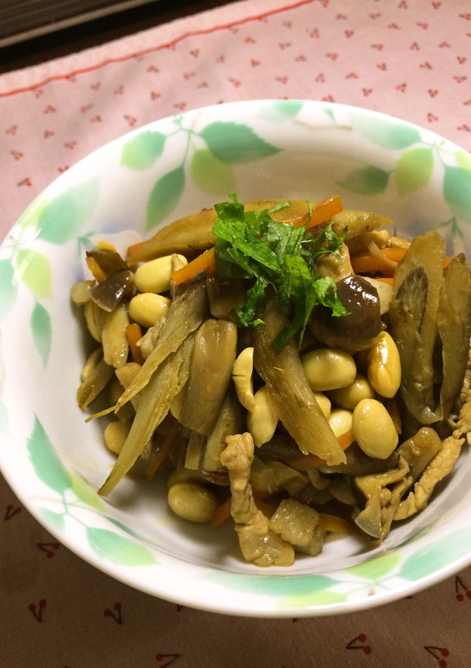 大豆とごぼうの炒め煮-レシピのメイン写真