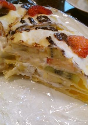 ダブルクリームがとろ～りミルクレープ-レシピのメイン写真