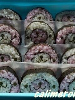 キャラ弁☆まめゴマ海苔巻き-レシピのメイン写真
