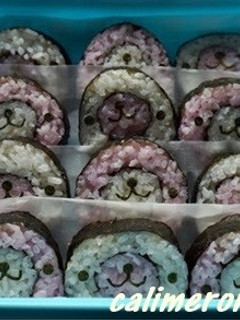 キャラ弁☆まめゴマ海苔巻き-レシピのメイン写真