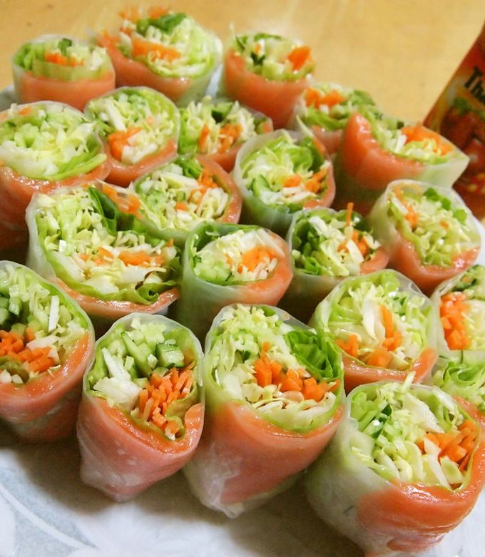 ガッツリ野菜☆生春巻き by うさぎのうちゃこ♪ 【クックパッド】 簡単