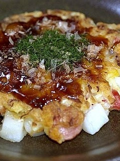 とろーりもち入りお好み焼き-レシピのメイン写真