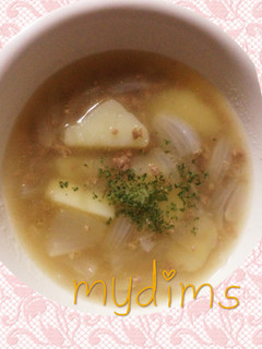 ひき肉とじゃがいものスープ-レシピのメイン写真