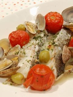 あさりと白身魚のアクアパッツァ-レシピのメイン写真