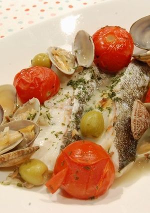 あさりと白身魚のアクアパッツァ-レシピのメイン写真