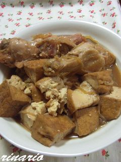 ✿厚揚げと手羽元の煮物✿-レシピのメイン写真