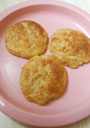 余ったフライの材料で♡バナナパン粉ケーキ-レシピのメイン写真