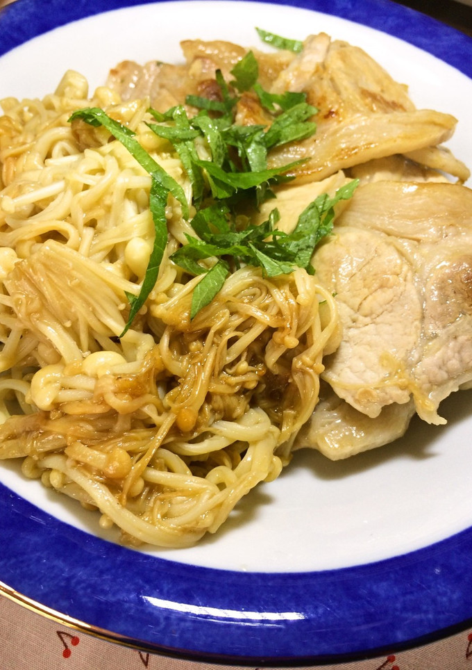 豚肉とえのきだけの炒め物-レシピのメイン写真