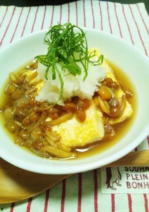 焼き豆腐のなめこおろし-レシピのメイン写真