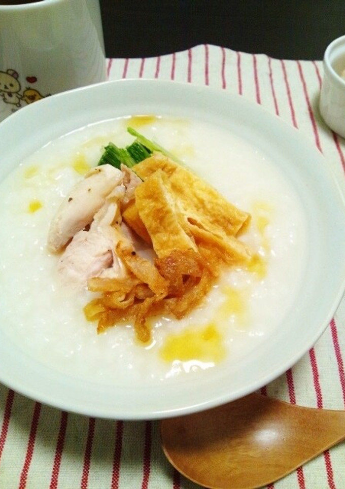 鶏とお揚げの中華粥-レシピのメイン写真